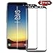 JookAir Samsung Galaxy S8 Plus [2 Pack] Screen Protector 3D Curved Tempered [Anti-Bubble][9H Hardness][HD Clear][Anti-Scratch][Case Friendly] Glass Screen Film for Samsung Galaxy S8 Plus Black