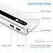 Aibocn 12000mAh Power Bank, Dual USB Port Portable Charger with Flashlight External Battery Charger for iPhone, iPad, iPod, Samsung and More(MFi 8-Pin Cable Included)
