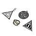 endtry Harry Potter Merchandise Gifts Mini Wand Set and Hogwarts House Badge with Keychain Necklaces Kids Toys