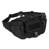 Protector Plus Tactical Waist Pack Bag Military Fanny Packs Waterproof Hip Belt Bag Pouch for Hiking Climbing Outdoor Bumbag