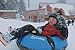 Ultimate Towable Snow Tube Sled and Heavy Duty Cover (50
