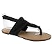Trends SNJ Women's Yoga Flip Flop Sling Gladiator Slingback Flat Thong Sandal