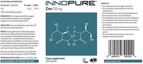 INNOPURE Zinc Picolinate 25mg, 240 Capsules, Pure-Fill (No Fillers or Binders) One-a-Day Easy to Swallow - Image 3