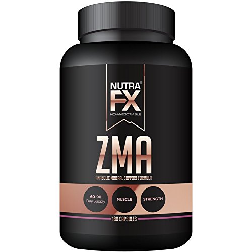 NUTRAFX ZMA Capsules Post Workout Supplement Benefits Muscle Growth, Strength, and Sleep 180 Capsules NUTRAFX ZMA Capsules Post Workout Supplement Benefits Muscle Growth, Strength, and Sleep 180 Capsules