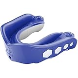 Shock Doctor Gel Max Flavor Fusion Convertible Mouth Guard, Blue Raspberry, Adult