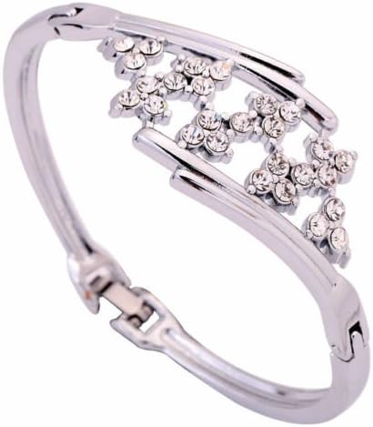 Cosines Jewelry - CZ Charms Crystal Bracelet Rhinestone Alloy Cuff Bangle Bridal Women Wedding Party Fashion Gift #3