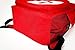 Jipemtra First Aid Bag Backpack, First Aid Backpack Empty Portable Outdoor Travel Small Rescue Bag Foldable Pouch Tote EVA Hard Case First Responder for Camping Sport (Red Backpack)
