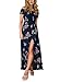 Women's Summer Boho Off The Shoulder Long Maxi Casual Dresses Split (2XL, C2843zangqingdi)