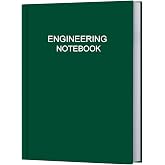 Tuun Fuplan Engineering Notebook/Engineer Graph Paper Notebook - (.25" Grid Format), Lab Notebook Quad Ruled Book with Grid Pages: Table of Contents for Chemistry, Physics, Biology, 8" x 10", Green