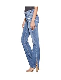 Silver Jeans Co. Vaqueros de corte alto con abertura y corte alto Avery para dama con ventilación