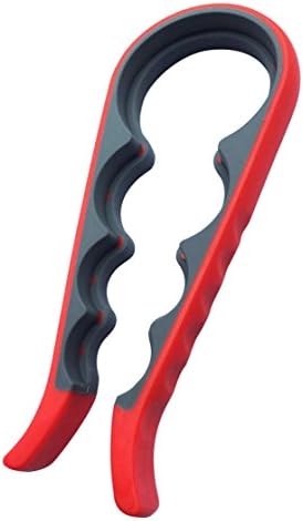 Jar Opener,Easily to Remove Stubborn Jar Lids and Bottle Caps for Small Strength Small Hands Arthritis Seniors (Red)