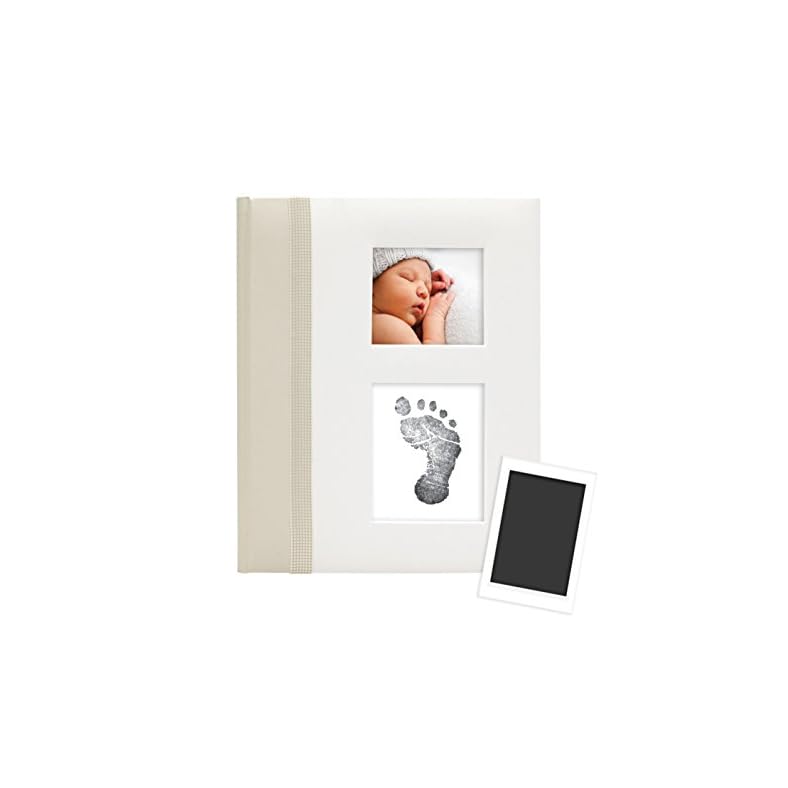 Pearhead First 5 Years Baby Memory Book with Clean-Touch Baby Safe Ink Pad to Make Baby’s Hand Or Footprint Included…