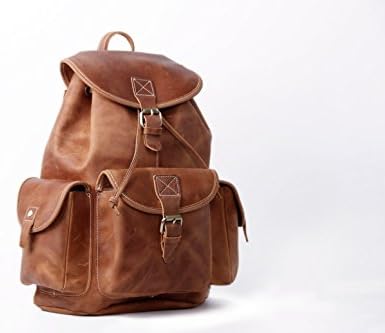 Jellybean Gorilla HANDMADE VINTAGE LEATHER BACKPACK COLLEGE BACKPACK SCHOOL BACKPACK