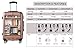 TBWYF Luggage Sets Hard Suitcase Set Suitcases 3 Piece Set with TSA Lock Spinner Hard shell Lightweight (Rose gold)