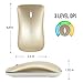 Ultra Thin 2.4GHz Wireless Mouse Rechargeable Silent Click Optical Slim Cordless Mice with USB Receiver 3 Adjustable DPI 4 Buttons for Laptop PC Computer Mac Macbook (Gold)thumb 4