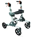 Volaris All-Terrain SMART Fitness Rollator Walker with Four Wheels and Seat, Folding, Lightweight, Aluminum