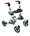 Volaris All-Terrain SMART Rollator Walker with Four Wheels and Seat, Folding, Lightweight, Aluminum