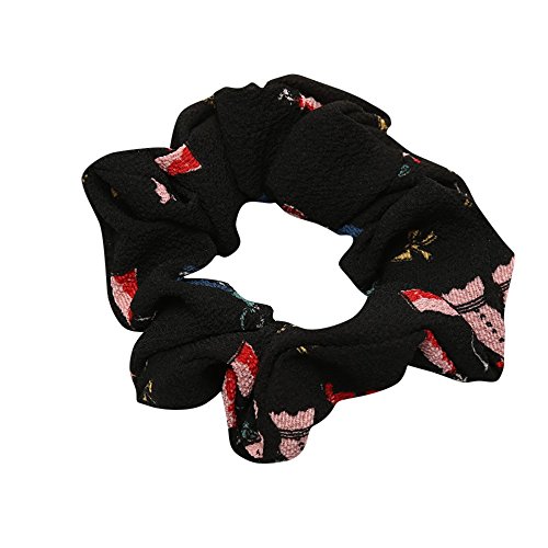 image for URIBAKE Women Elastic Hair Rope Ring Tie Print Cloth Scrunchie Ponytai
