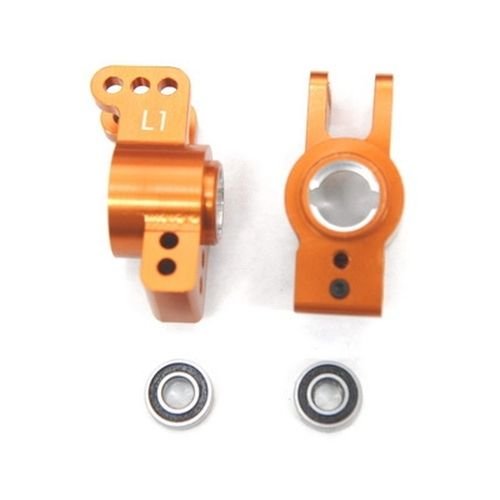 ST Racing Concepts STA80104-1O 1 Degree Rear Hub Carriers with Bearings for The Exo Buggy, Orange