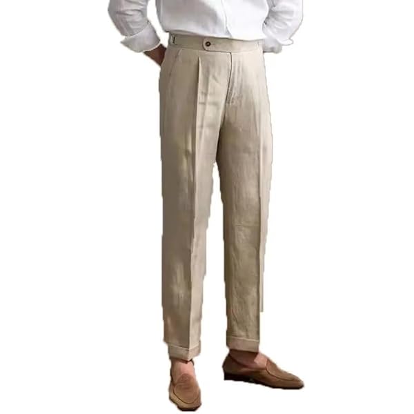 【Italy製】80〜90s linen slacks Italy製】80〜90s linen slacks Vintage Linen Pants - Raleigh