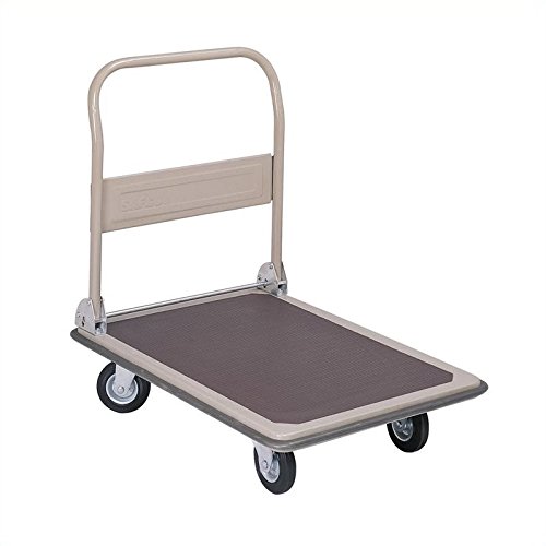 Safco Products 4078 Fold Away Large Platform Utility Hand Truck, Tropic Sand
