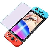 PERFECTSIGHT Anti Blue Light Anti Glare Matte Low Reflection Tempered Glass Screen Protector compatible with Nintendo Switch 6.2 inch, Eye Protection Relieve Eye Fatigue 1 Pack