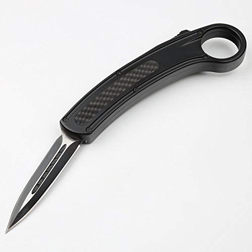 HYJ Claw Knife Double Action Knives Outdoor Tactical Knife Blade Black