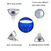 MR16 GU5.3 Blue LED Recessed Light, Aluxcia 5W GU5.3 GX5.3 Bi-Pin Base MR16 Landscape Light AC/DC 12V/24V 120 Degree Beam Angle 50W Halogen Replacement Bulb for Recessed Track Lighting, Blue, 2-Pack