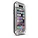 Love Mei Shockproof Water Resistant Dust/Dirt/Snow Proof Aluminum Metal Gorilla Glass Heavy Duty Protection Case Cover for Apple iPhone 6 4.7