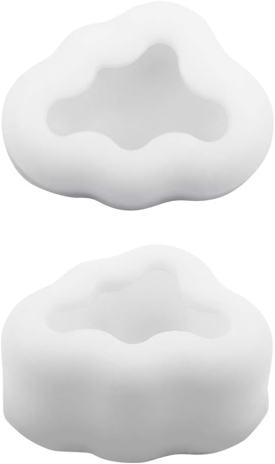 WANDIC Silicone Mold, 1 Pc 3D Cloud Silicone Mould Handmade Candle Making Supplies Soft Mold for DIY Candles Soap, Decoration Pendants - Image 4
