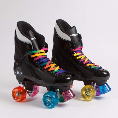 Ventro Pro Turbo Quad Roller Skates Ventro Rainbow Wheels - Customized By Oli's