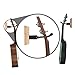 String Swing Ukulele Wall Mount Stand for Mandolin Uke Concert Pineapple Soprano Tenor and Baritone Compatible Case Alternative Kit for Home or Studio – Oak Hardwood