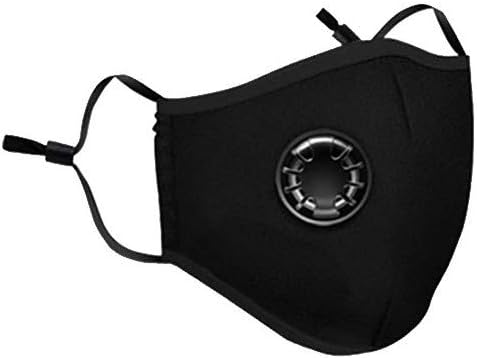 Kauneus Safety Fashion Protective Face Mäsks, Unisex Anti Dust Pollution Cotton Mouth Mäsks, Washable, Reusable Mäsks (Black, 1 PC)