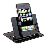 Xenda Universal Rotating Dash Smart Stand Car Mount Dashboard Holder with Sticky Mats for iPhone 6 / 6 PLUS / 5S 5C 5 4S, iPod Touch, Samsung Galaxy S5, S4, S3, S2, Mini - Galaxy Note 4 3 2 1 / Edge / Alpha / Avant / Mega - LG G2 G3 - Google Nexus 6, 5, 4 - HTC ONE M8 / Max / Remix / E8 / DROID DNA - Motorola Droid Turbo / RAZR M / MAXX / HD / Moto X G E, Nokia Lumia and All Smartphones