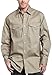 Carhartt Men's Ironwood Twill Work Shirt Snap Front Relaxed Fit,Khaki,Large