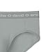 DAVID ARCHY Men's 4 Pack Micro Modal Separate Pouch Briefs with Fly (M, Gray)