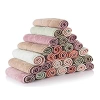 GETIEN Kitchen Cleaning Cloth Microfiber Cleaning Towels Cloth Kitchen Rags for Car Glass Dish Screens Highly Absorbent No Fabric Soft able Cleaning Cloth 4PCS Random Color