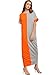 Milumia Women's Summer Boho Color Block Pockets Caftan Maxi Dresses Grey Large