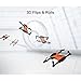 RC Headless Quadcopter Drone with HD Wi-Fi Camera 628 FPV Foldable RC Drone with App Voice Control 2.4Ghz 6-Axis Gyro