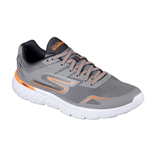 Skechers Performance Men's Go Run 400 Running Shoe, Gray/Orange, 10 M US