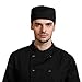Foxnovo Chefs Hat- Breathable Mesh Top Skull Cap Professional Catering Chefs Hat with Adjustable Strap