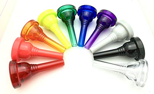 KELLY-6-1/2AL - Small-shank Trombone/Baritone Lexan-Mouthpiece - Crystal-Orange