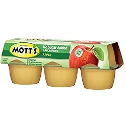 Mott's No Sugar Added Applesauce, 3.9 oz cups, 72