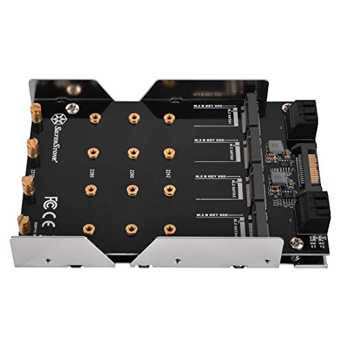 SilverStone Technology 3.5" to 4 X M.2 SATA Adapter SDP11