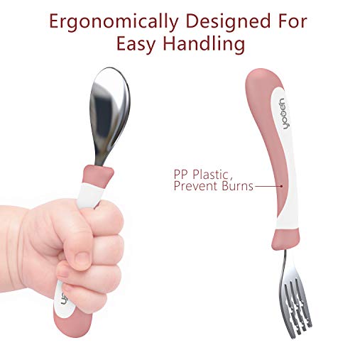 image for Youen kids forks,Training Chopsticks Flat Edge Spoon & Grooved Fork Se