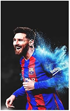 Hk Prints Barcelona Messi Wall Poster (Matte Finish_12x18 Inch_Multicolor)