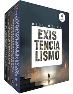 Livro Biblioteca Existencialismo – 4 Livros - Do Desespero à Liberdade: Uma Jornada pelas Angústias e Possibilidades da Existência: Kierkegaard Nietzsche Heidegger Sartre Dostoiévski Beauvoir Camus