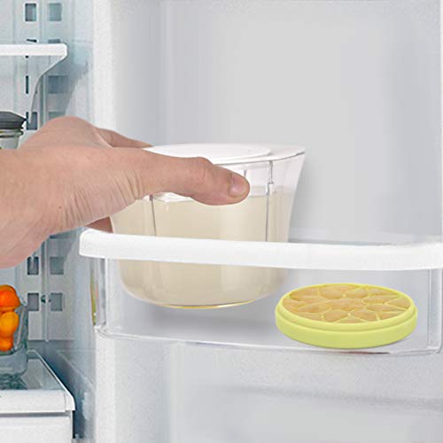 Citrus Lemon Orange Manual Juicer, Multifunctional Hand Squeezer with Built-in Measuring Cup, Grater and Strainer, and Containing Silicone Ice Cube Trays, for Oranges, Lemons, Limes & More (14 OZ)