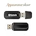 Bluetooth Adapter Receiver,URANT Car Kit Mini USB Wireless Audio Adapter Bluetooth Music Receiver & Adapter Home /Car Phone iPhone Stereo Speakers Headphones Car (AUX In) Music Sound System