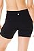 90 Degree By Reflex Womens High Waisted Biker Shorts Ribbed Workout Yoga Running Tummy Control Spandex Short - Black - Medium